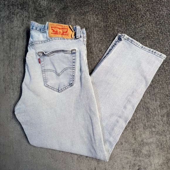 Levi Strauss & Co. Other - Levi's 501 Original Button Fly Jeans Men's Light Wash Distressed Size 34x